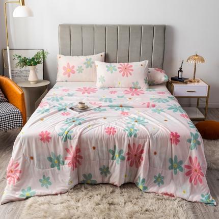 91家纺网 家纺一手货源 找家纺 总2025 爱宝被业直播爆款凉感丝夏被夏凉被