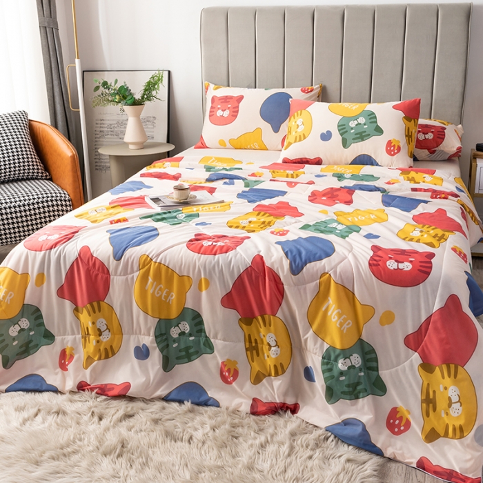 91家纺网 家纺一手货源 找家纺 总2025 爱宝被业直播爆款凉感丝夏被夏凉被