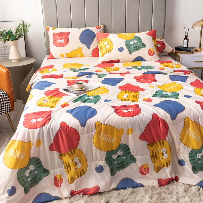 91家纺网 家纺一手货源 找家纺 总2025 爱宝被业直播爆款凉感丝夏被夏凉被