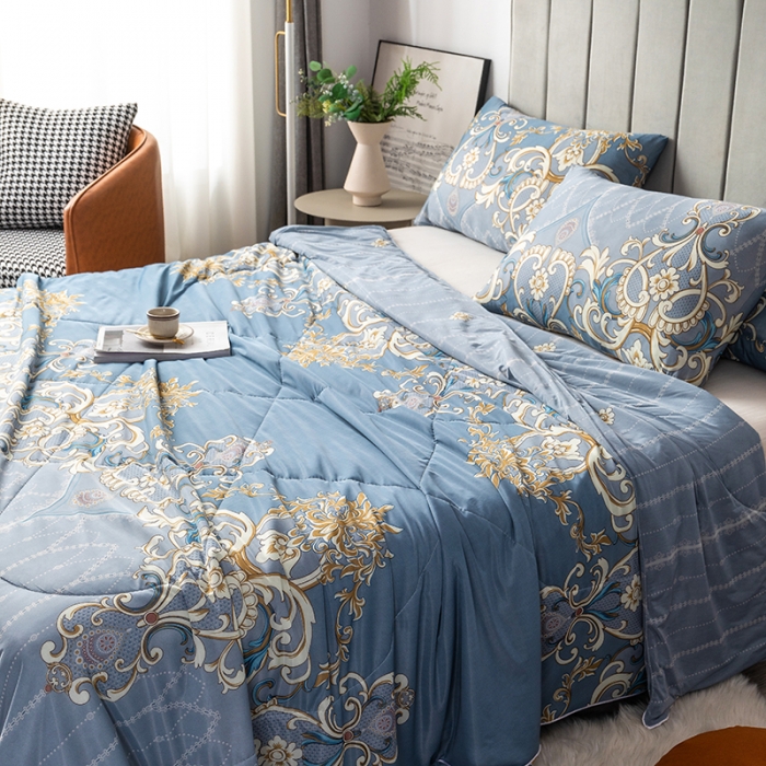 91家纺网 家纺一手货源 找家纺 2025 爱宝被业直播爆款凉感丝夏被夏凉被 普罗尔海