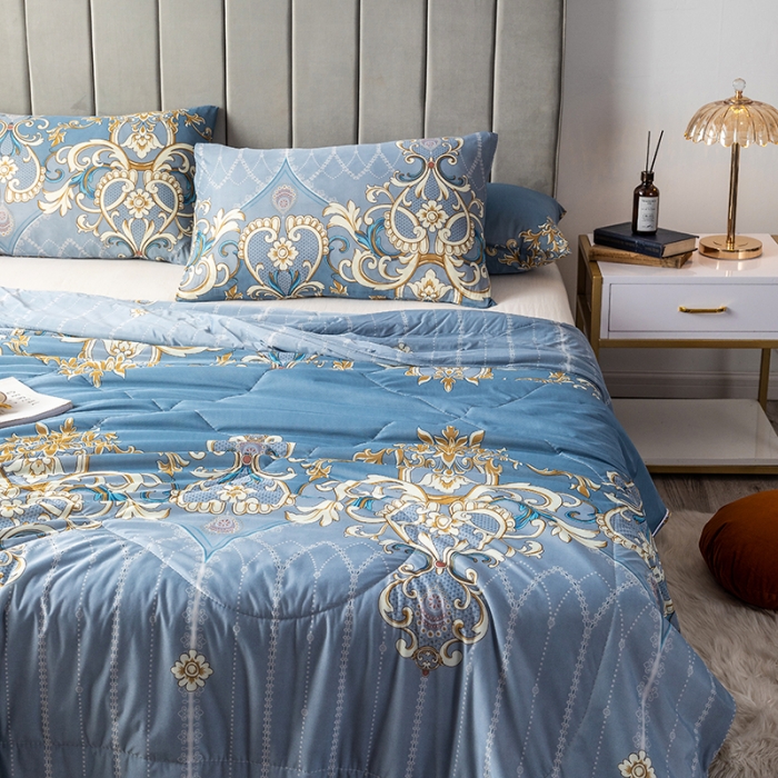 91家纺网 家纺一手货源 找家纺 2025 爱宝被业直播爆款凉感丝夏被夏凉被 普罗尔海