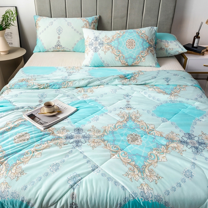 91家纺网 家纺一手货源 找家纺 2025 爱宝被业直播爆款凉感丝夏被夏凉被 克莉丝汀