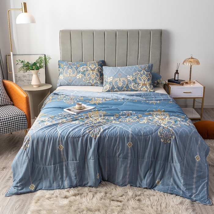 91家纺网 家纺一手货源 找家纺 2025 爱宝被业直播爆款凉感丝夏被夏凉被 普罗尔海