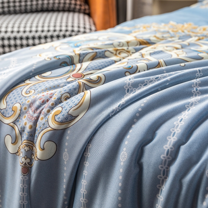 91家纺网 家纺一手货源 找家纺 2025 爱宝被业直播爆款凉感丝夏被夏凉被 普罗尔海