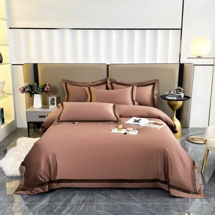 91家纺网 家纺一手货源 找家纺 淼铭 秋冬新品镂空工艺四件套-琉璃系列琉璃-咖