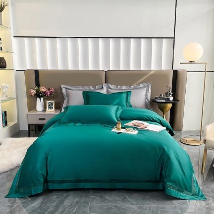 91家纺网 家纺一手货源 找家纺 淼铭 秋冬新品镂空工艺四件套-琉璃系列琉璃-绿