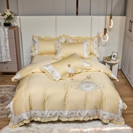 星尚 2022新款100支长绒棉爱莎贝妮  嫩黄