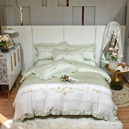 星尚 2022新款100支长绒棉瑾柔  水绿