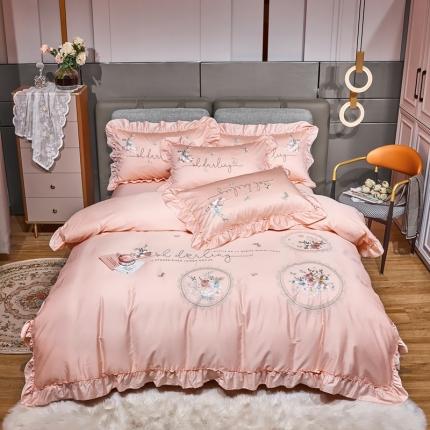 91家纺网 家纺一手货源 找家纺 星尚 2022新款100支长绒棉 梦回楼兰  浅玉