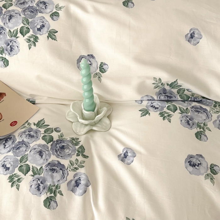 91家纺网 家纺一手货源 找家纺 （总）昔可2022新款复古花花边四件套