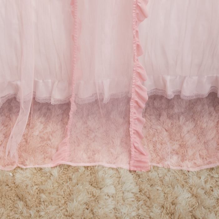 91家纺网 家纺一手货源 找家纺 梦尔佳 2022新款防蚊落地U型蚊帐纱-雅典娜-玉色