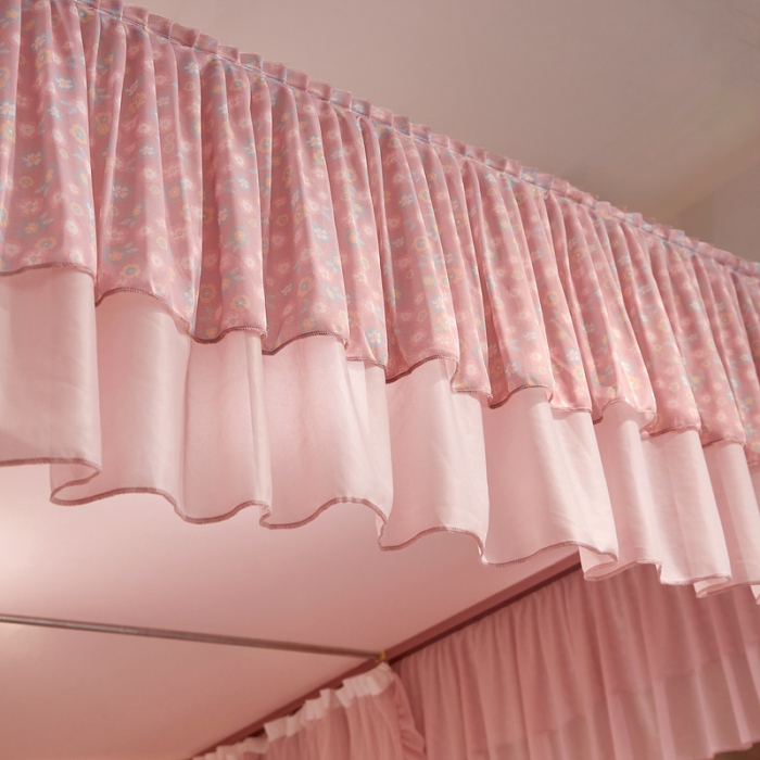 91家纺网 家纺一手货源 找家纺 梦尔佳 2022新款防蚊落地U型蚊帐纱-雅典娜-玉色