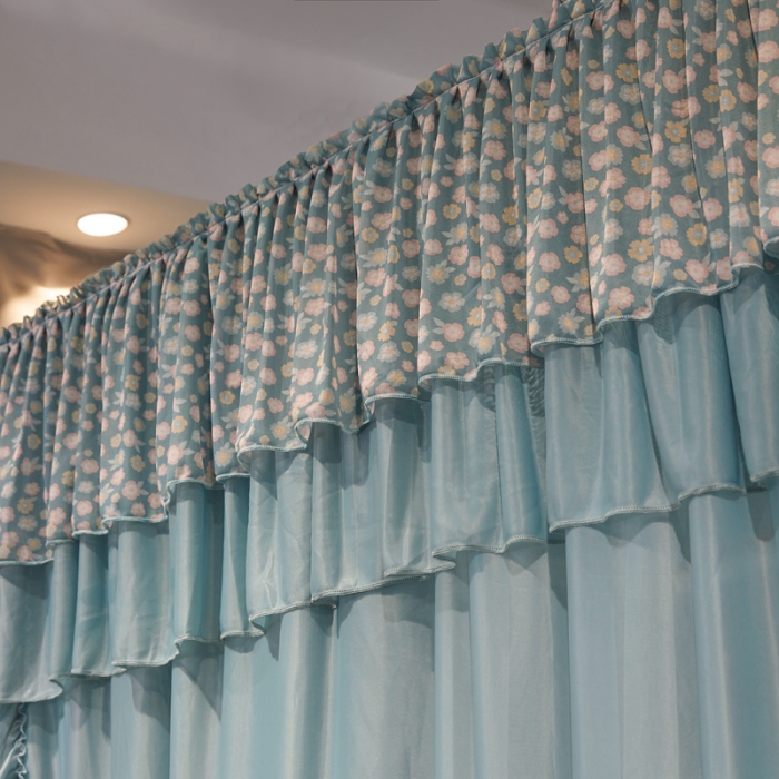 91家纺网 家纺一手货源 找家纺 梦尔佳 2022新款防蚊落地U型蚊帐布-雅典娜-水沫绿