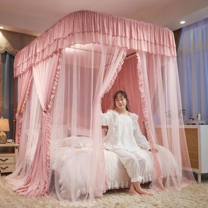 91家纺网 家纺一手货源 找家纺 梦尔佳 2022新款防蚊落地U型蚊帐布-雅典娜-玉色