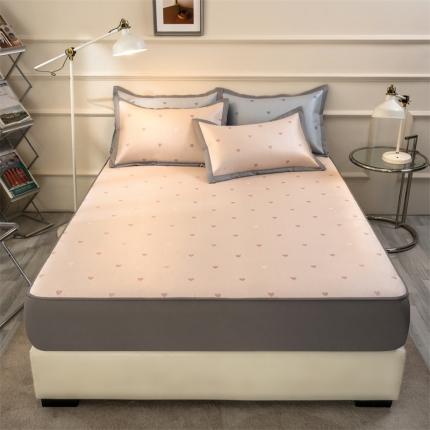 孩子王 2024新款升级轻奢床笠款冰丝凉席 小星星粉