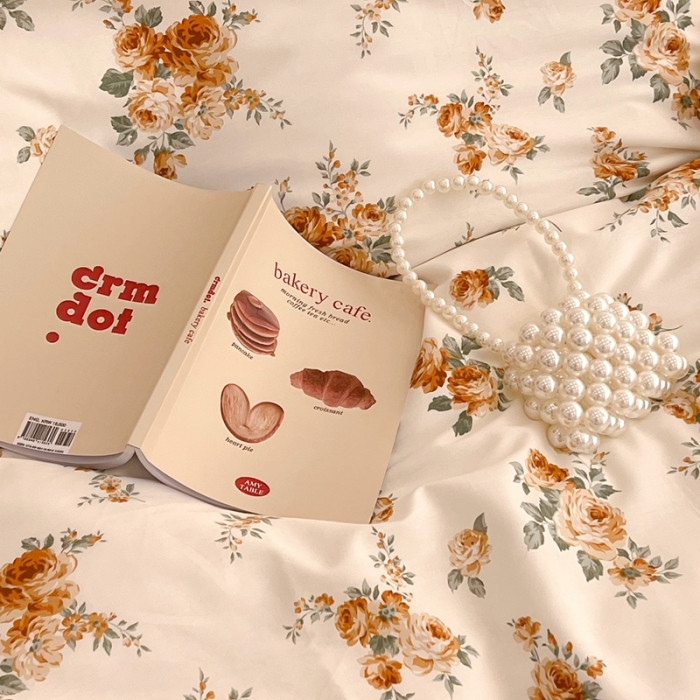 91家纺网 家纺一手货源 找家纺 昔可2022新款复古花花边四件套 桔梗香气