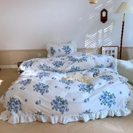 91家纺网 家纺一手货源 找家纺 （总）昔可2022新款复古花花边四件套