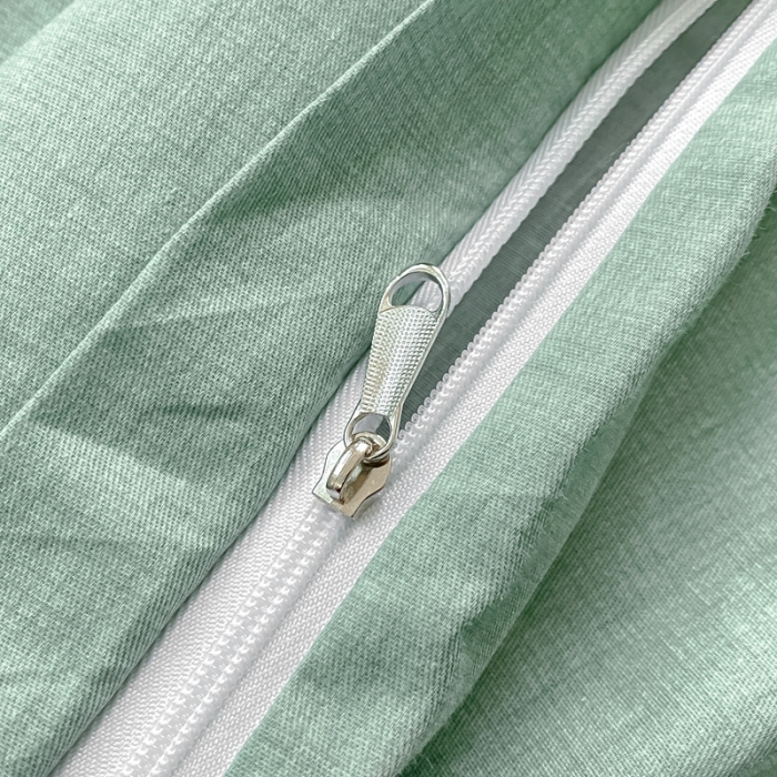 91家纺网 家纺一手货源 找家纺 昔可2022新款混搭纯色棋盘格套件四件套 果绿黄棋盘