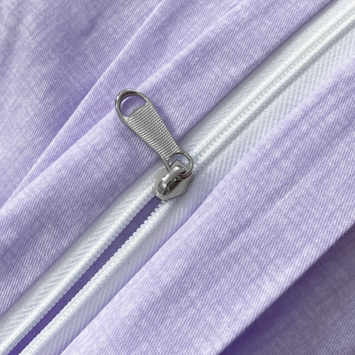 91家纺网 家纺一手货源 找家纺 昔可2022新款混搭纯色棋盘格套件四件套 梦幻紫黄棋盘