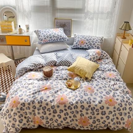 91家纺网 家纺一手货源 找家纺 （总）昔可2022新款印花全棉四件套跑量款