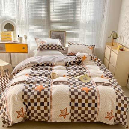 91家纺网 家纺一手货源 找家纺 （总）昔可2022新款印花全棉四件套跑量款