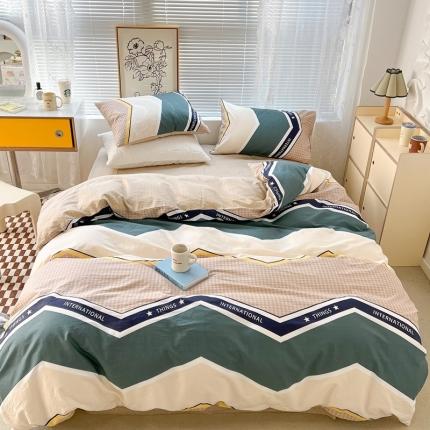 91家纺网 家纺一手货源 找家纺 （总）昔可2022新款印花全棉四件套跑量款