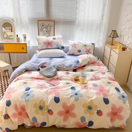 91家纺网 家纺一手货源 找家纺 （总）昔可2022新款印花全棉四件套跑量款