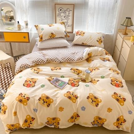 91家纺网 家纺一手货源 找家纺 （总）昔可2022新款印花全棉四件套跑量款