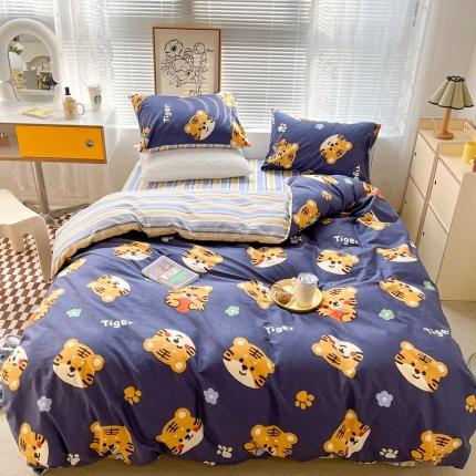 91家纺网 家纺一手货源 找家纺 （总）昔可2022新款印花全棉四件套跑量款