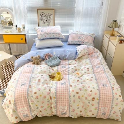 91家纺网 家纺一手货源 找家纺 （总）昔可2022新款印花全棉四件套跑量款