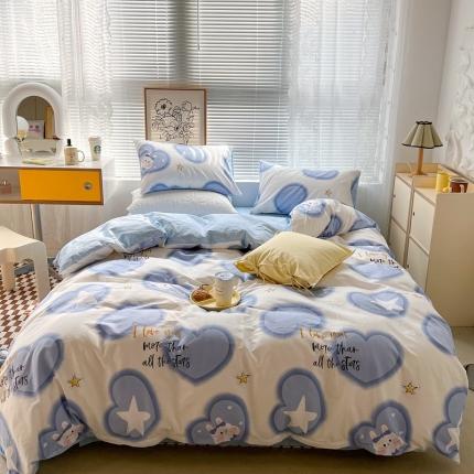 91家纺网 家纺一手货源 找家纺 （总）昔可2022新款印花全棉四件套跑量款