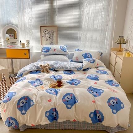 91家纺网 家纺一手货源 找家纺 （总）昔可2022新款印花全棉四件套跑量款