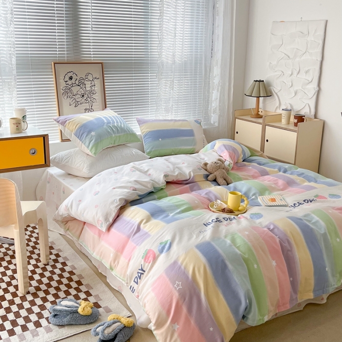 91家纺网 家纺一手货源 找家纺 （总）昔可2022新款印花全棉四件套跑量款