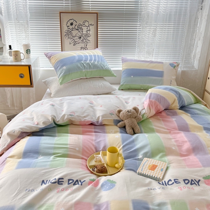 91家纺网 家纺一手货源 找家纺 （总）昔可2022新款印花全棉四件套跑量款