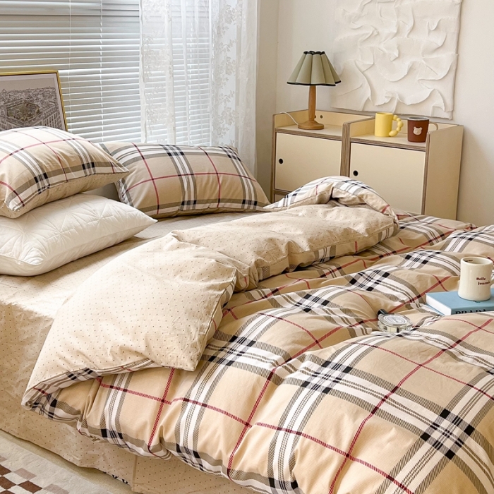 91家纺网 家纺一手货源 找家纺 昔可2022新款印花全棉四件套跑量款 莫里斯