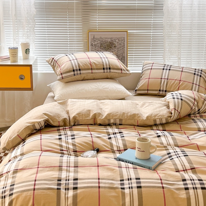 91家纺网 家纺一手货源 找家纺 昔可2022新款印花全棉四件套跑量款 莫里斯