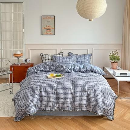 91家纺网 家纺一手货源 找家纺 （总）昔可2022新款流苏小香风系列四件套