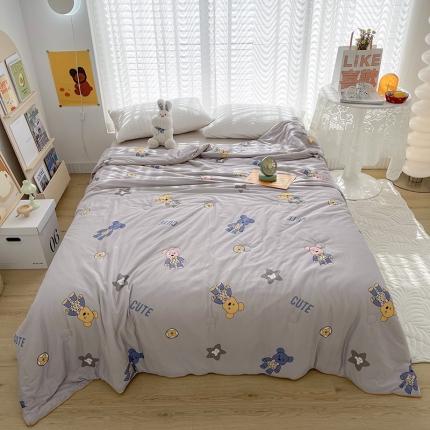 91家纺网 家纺一手货源 找家纺 （总）薇玛仕 2023 A类针织棉大豆夏凉被小清新夏被空调被