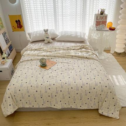 91家纺网 家纺一手货源 找家纺 （总）薇玛仕 2023 A类针织棉大豆夏凉被小清新夏被空调被