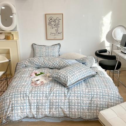 91家纺网 家纺一手货源 找家纺 （总）昔可2022新款流苏小香风系列四件套