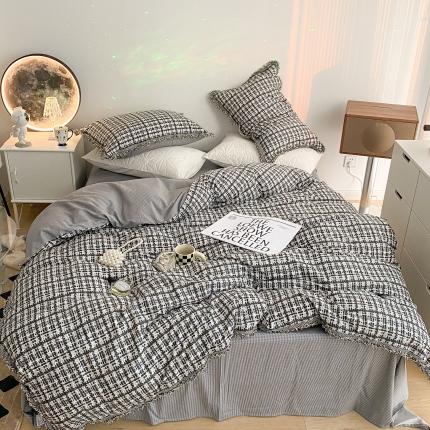 91家纺网 家纺一手货源 找家纺 （总）昔可2022新款流苏小香风系列四件套