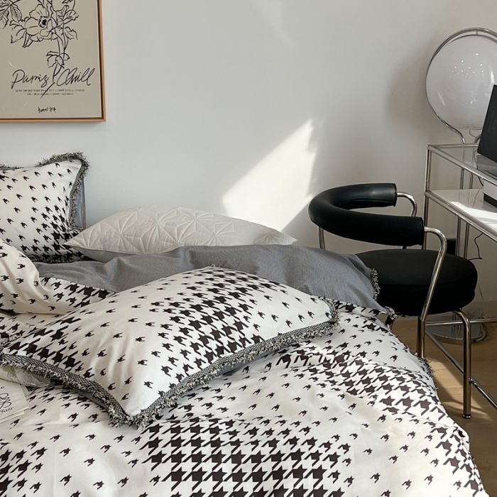 91家纺网 家纺一手货源 找家纺 （总）昔可2022新款流苏小香风系列四件套