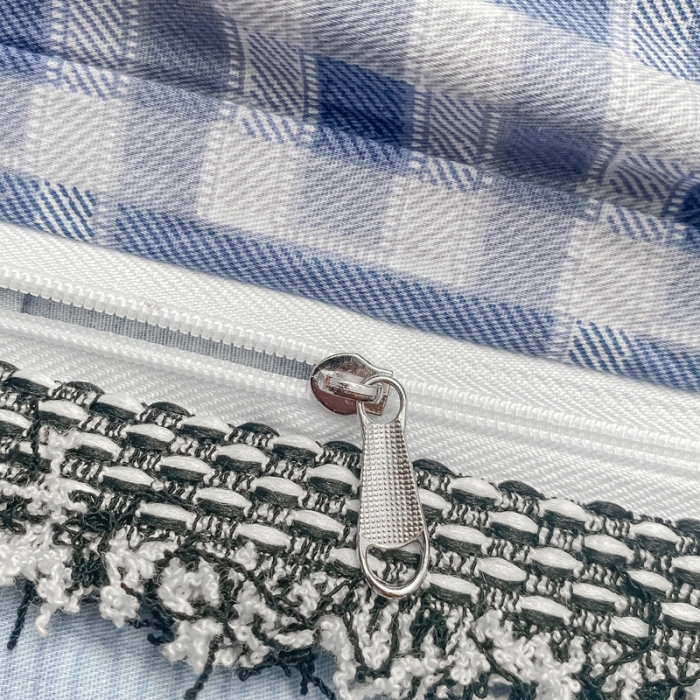 91家纺网 家纺一手货源 找家纺 昔可2022新款流苏小香风系列四件套 蓝色H