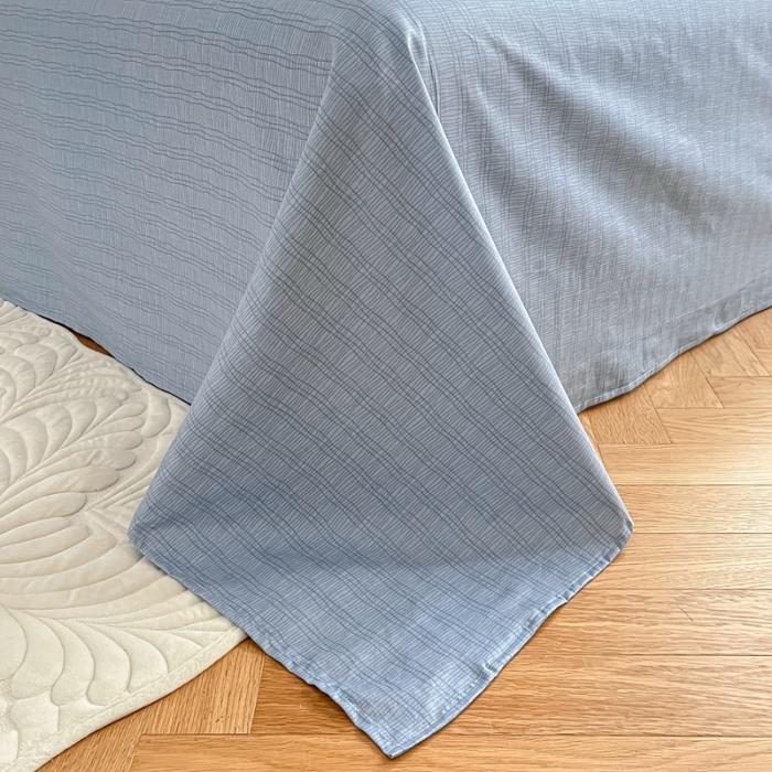 91家纺网 家纺一手货源 找家纺 昔可2022新款流苏小香风系列四件套 蓝色H