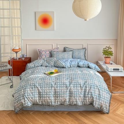 91家纺网 家纺一手货源 找家纺 昔可2022新款流苏小香风系列四件套 松岛香香