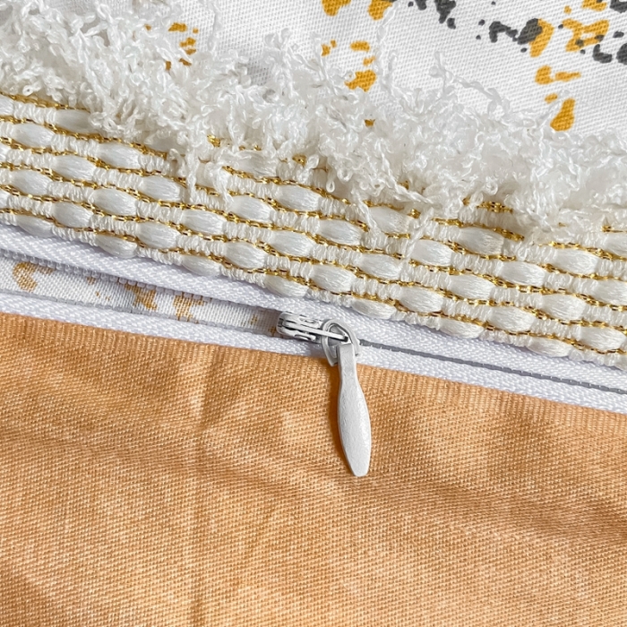 91家纺网 家纺一手货源 找家纺 昔可2022新款流苏小香风系列四件套  香香金