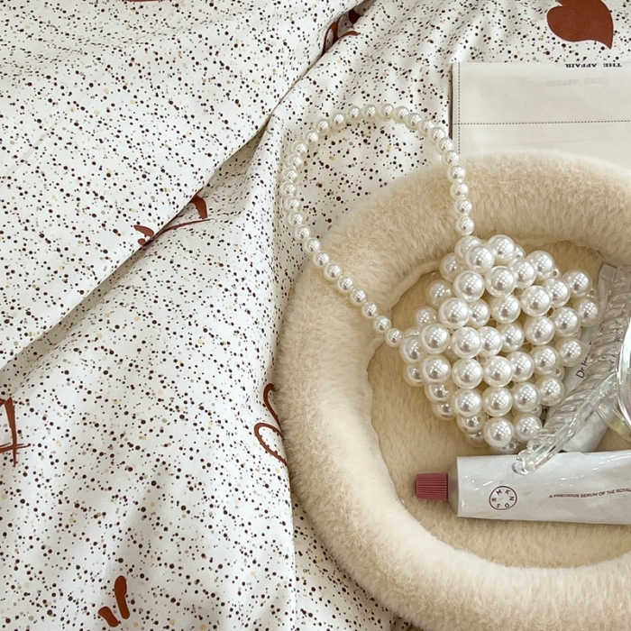 91家纺网 家纺一手货源 找家纺 昔可2022新款流苏小香风系列四件套 香香爱心