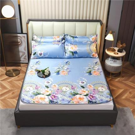 91家纺网 家纺一手货源 找家纺 （总）曼璐床单款冰丝席三件套冰丝席空调软席可水洗夏凉席汇总