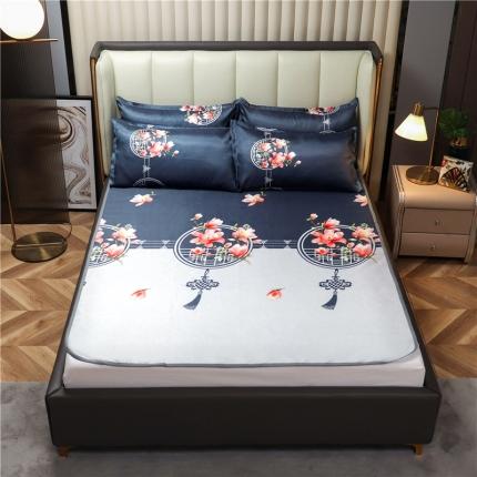 91家纺网 家纺一手货源 找家纺 （总）曼璐床单款冰丝席三件套冰丝席空调软席可水洗夏凉席汇总