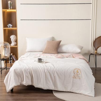 91家纺网 家纺一手货源 找家纺 （总）芯恋家居2025新款母婴级无印染大提花大豆春秋夏被